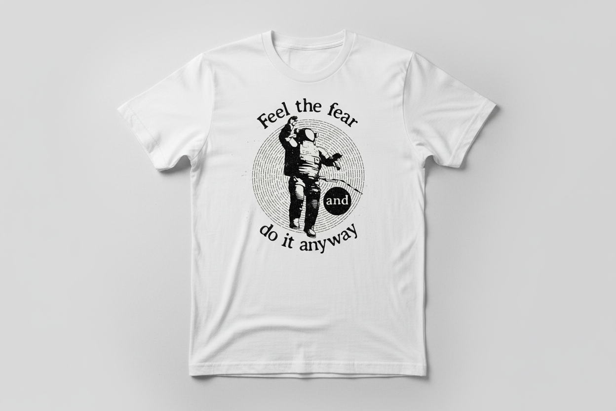 Graphic Tee - "Feel the fear"