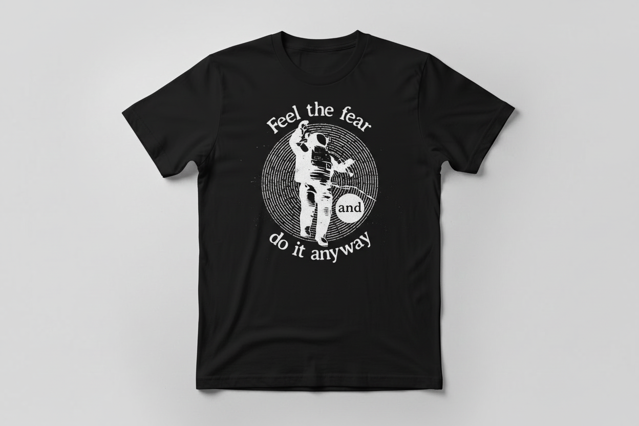Graphic Tee - "Feel the fear"